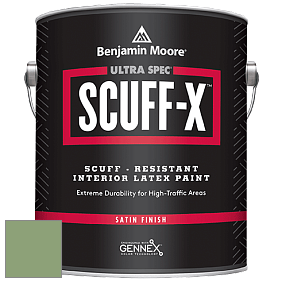Benjamin Moore 486 Ultra Spec SCUFF-X Interior Satin Finish краска цвет NCS S 3030-G30Y 