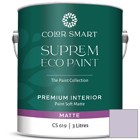 Краска COLOR SMART CS 619 SUPREM ECO PAINT матовая краска цвет 1382 Violet Petal