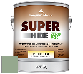 Benjamin Moore 355 Super Hide Zero Voc Interior Flat краска цвет NCS S 3020-G20Y 