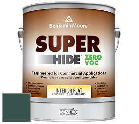 Benjamin Moore 355 Super Hide Zero Voc Interior Flat краска цвет 2047-10 Forest Green