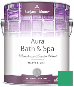 Краска Benjamin Moore Aura Bath & Spa Interior Paint Matte Finish (532) цвет 2039-30 Cabana Green