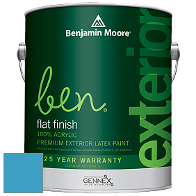 Benjamin Moore Ben 541 Waterborne Exterior Flat Finish краска цвет 783 Lake Tahoe