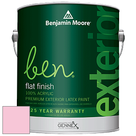 Benjamin Moore Ben 541 Waterborne Exterior Flat Finish краска цвет 2001-60 Country Pink