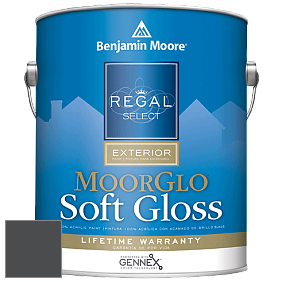 Benjamin Moore W096 Regal Select Exterior Paint-Moor GloSoft Gloss Finish краска цвет 2125-10 Black Panther