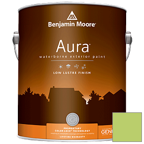 Краска Aura Waterborne Exterior Low Lustre Finish (634) цвет 418 Willow Springs Green