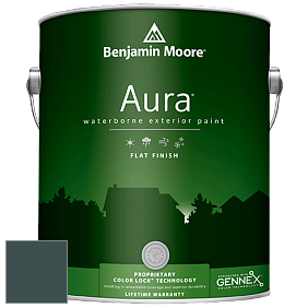 Benjamin Moore Aura 629 Waterborne Exterior Flat Finish краска цвет 2049-10 Pacific Sea Teal