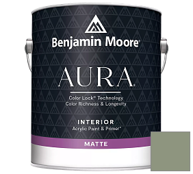 Краска Benjamin Moore Aura Interior Paint - Matte (522) цвет 453 Adirondack Green