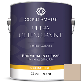 Краска COLOR SMART CS 758 ULTRA CEILING PAINT ультраматовая краска цвет 1032 Bar Harbor Beige