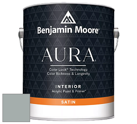 Benjamin Moore Aura 526 Waterborne Interior Satin Finish покрытие цвет NCS S 3005-B80G 