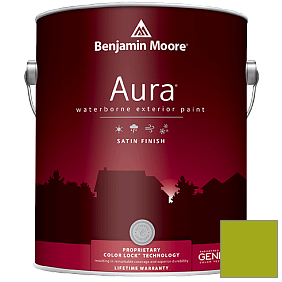 Краска Aura Waterborne Exterior Satin Finish (631) цвет 2027-10 Dark Lime
