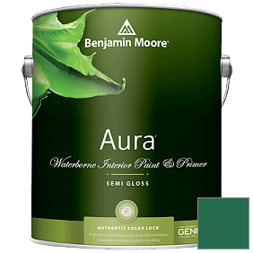 Краска Aura Waterborne Interior Semi-gloss Finish (528) цвет 2044-10 Green