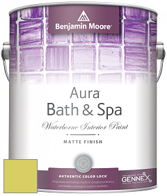 Benjamin Moore Aura 532 Bath & Spa Waterborne Interior Paint Matte Finish краска цвет 2027-40 Grape Green