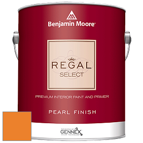 Benjamin Moore 550 Regal Select Waterborne Interior Pearl Finish краска цвет 2017-10 Orange Juice