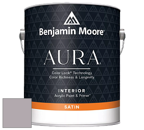 Benjamin Moore Aura 526 Waterborne Interior Satin Finish покрытие цвет 1446 Dusk to Dawn