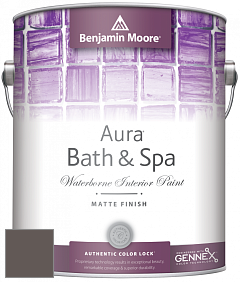 Benjamin Moore Aura 532 Bath & Spa Waterborne Interior Paint Matte Finish краска цвет 2112-30 Stone Brown