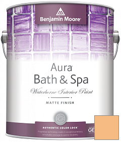 Краска Benjamin Moore Aura Bath & Spa Interior Paint Matte Finish (532) цвет 159 Peach Crisp