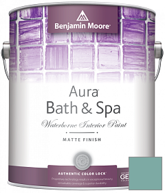 Краска Benjamin Moore Aura Bath & Spa Interior Paint Matte Finish (532) цвет 2050-40 Florida Keys Blue
