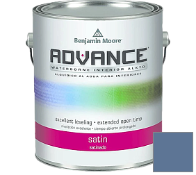 Краска Benjamin Moore 792. Advance Interior Paint-Satin эмаль цвет 825 Blue Nova