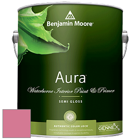 Benjamin Moore Aura 528 Waterborne Interior Semi-gloss Finish краска цвет 2004-40 Pink Starburst