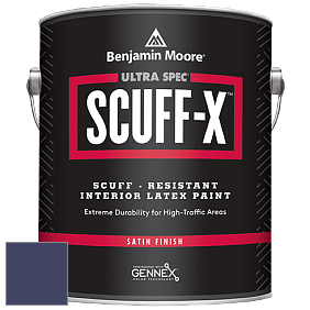 Benjamin Moore 486 Ultra Spec SCUFF-X Interior Satin Finish краска цвет 2067-10 Midnight Navy