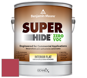 Benjamin Moore 355 Super Hide Zero Voc Interior Flat краска цвет 2087-20 Watermelon Red