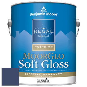 Benjamin Moore W096 Regal Select Exterior Paint-Moor GloSoft Gloss Finish краска цвет 2065-10 Admiral Blue