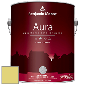 Benjamin Moore Aura 631 Waterborne Exterior Satin Finish краска цвет 396 Chic Lime