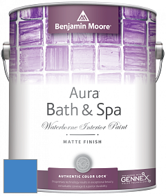 Benjamin Moore Aura 532 Bath & Spa Waterborne Interior Paint Matte Finish краска цвет NCS S 2060-R80B 
