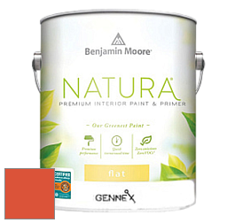 Benjamin Moore 514 Natura Interior Semi-Gloss Finish краска цвет 2014-10 Festive Orange