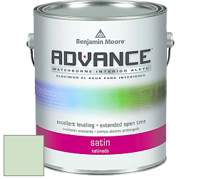 Benjamin Moore 792 Advance Interior Paint-Satin эмаль цвет 2034-60 Light Pistachio