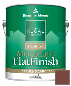 Краска Regal Select Exterior Paint-MoorLife Flat Finish (W105) цвет 2092-10 Clydesdale Brown