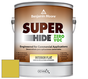 Benjamin Moore 355 Super Hide Zero Voc Interior Flat краска цвет 399 Exotic Lime