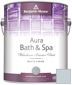 Краска Benjamin Moore Aura Bath & Spa Interior Paint Matte Finish (532) цвет 1437 Violet Mist