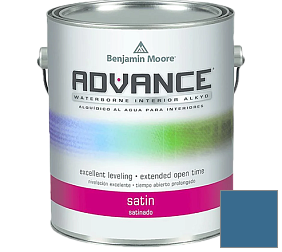 Краска Benjamin Moore 792. Advance Interior Paint-Satin эмаль цвет 2063-30 Blueberry