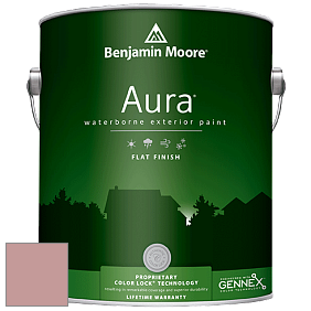 Benjamin Moore Aura 629 Waterborne Exterior Flat Finish краска цвет 2092-50 Titanic Rose