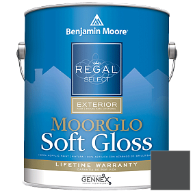 Краска Regal Select Exterior Paint-Moor GloSoft Gloss Finish (W096) цвет 1603 Graphite