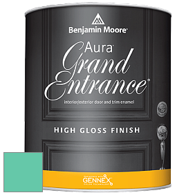 Benjamin Moore Aura 148 Grand Entrance High Gloss эмаль цвет 614 St. Patty's Day
