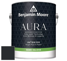 Benjamin Moore Aura 528 Waterborne Interior Semi-gloss Finish краска цвет RAL 9011 