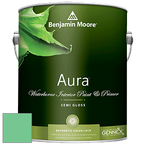 Benjamin Moore Aura 528 Waterborne Interior Semi-gloss Finish краска цвет 2037-40 Adam Green