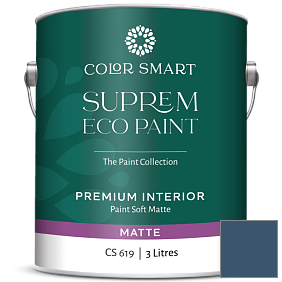 Краска COLOR SMART CS 619 SUPREM ECO PAINT матовая краска цвет 2061-20 Champion Cobalt