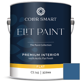 Краска COLOR SMART CS 745 ELIT PAINT глубокоматовая моющаяся краска цвет 798 Blue Suede Shoes