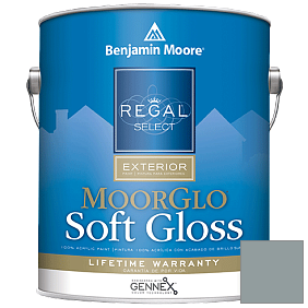 Краска Regal Select Exterior Paint-Moor GloSoft Gloss Finish (W096) цвет 2122-30 Cloudy Sky