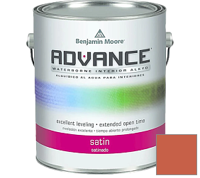 Краска Benjamin Moore 792. Advance Interior Paint-Satin эмаль цвет 2169-20 Orange Parrot