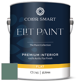 COLOR SMART CS 745 ELIT PAINT глубокоматовая моющаяся краска цвет NCS S 5020-B90G 