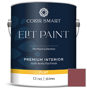 Краска COLOR SMART CS 745 ELIT PAINT глубокоматовая моющаяся краска цвет 2084-20 Maple Leaf Red