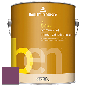 Benjamin Moore Ben W625 Premium Interior Latex Flat краска цвет 2075-20 Mulberry