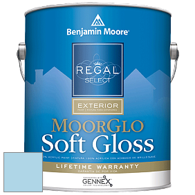 Benjamin Moore W096 Regal Select Exterior Paint-Moor GloSoft Gloss Finish краска цвет 2061-60 Little Boy Blue