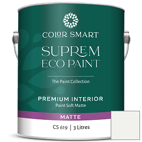 Краска COLOR SMART CS 619 SUPREM ECO PAINT матовая краска цвет OC-152 Super White