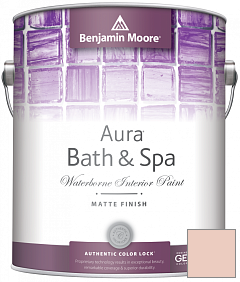 Краска Benjamin Moore Aura Bath & Spa Interior Paint Matte Finish (532) цвет 051 Precocious