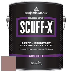 Benjamin Moore 484 Ultra Spec SCUFF-X Interior Matte Finish краска цвет 2102-40 Brown Teepee